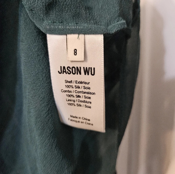 Jason WuFloral Print Tie Neck Silk Blouse - Picture 6 of 7